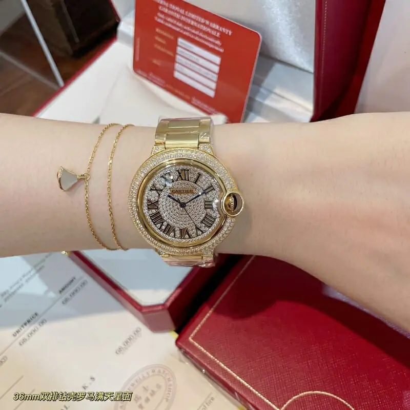 cartier aaa qualite montres in gold pour femme s_12224531